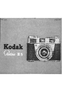 Kodak Retina 2 S manual. Camera Instructions.